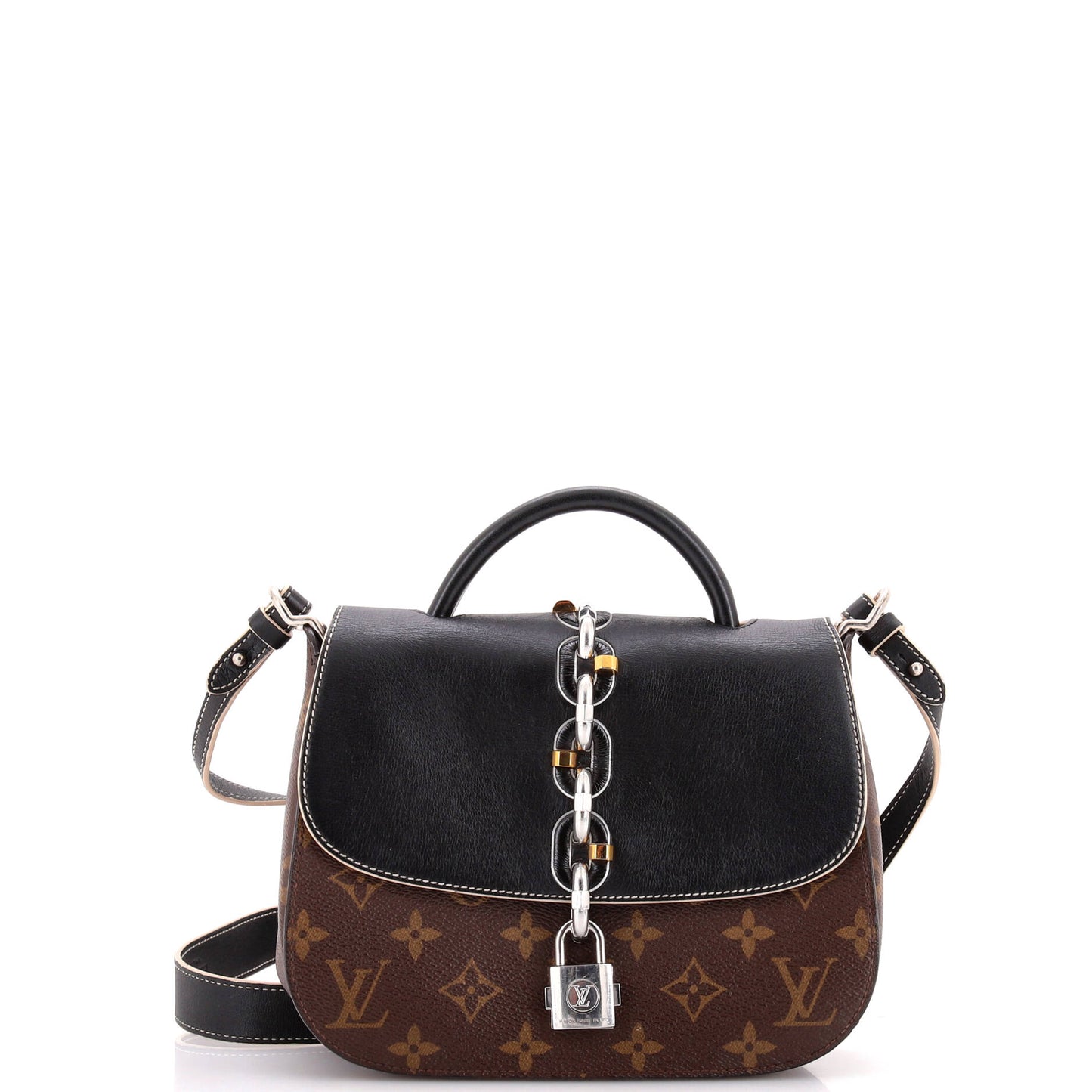 Louis Vuitton Chain It Handbag Monogram Canvas with Leather PM