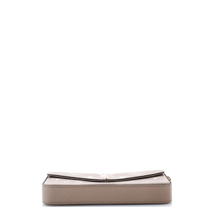 Louis Vuitton Felicie Pochette Bicolor Monogram Empreinte Giant