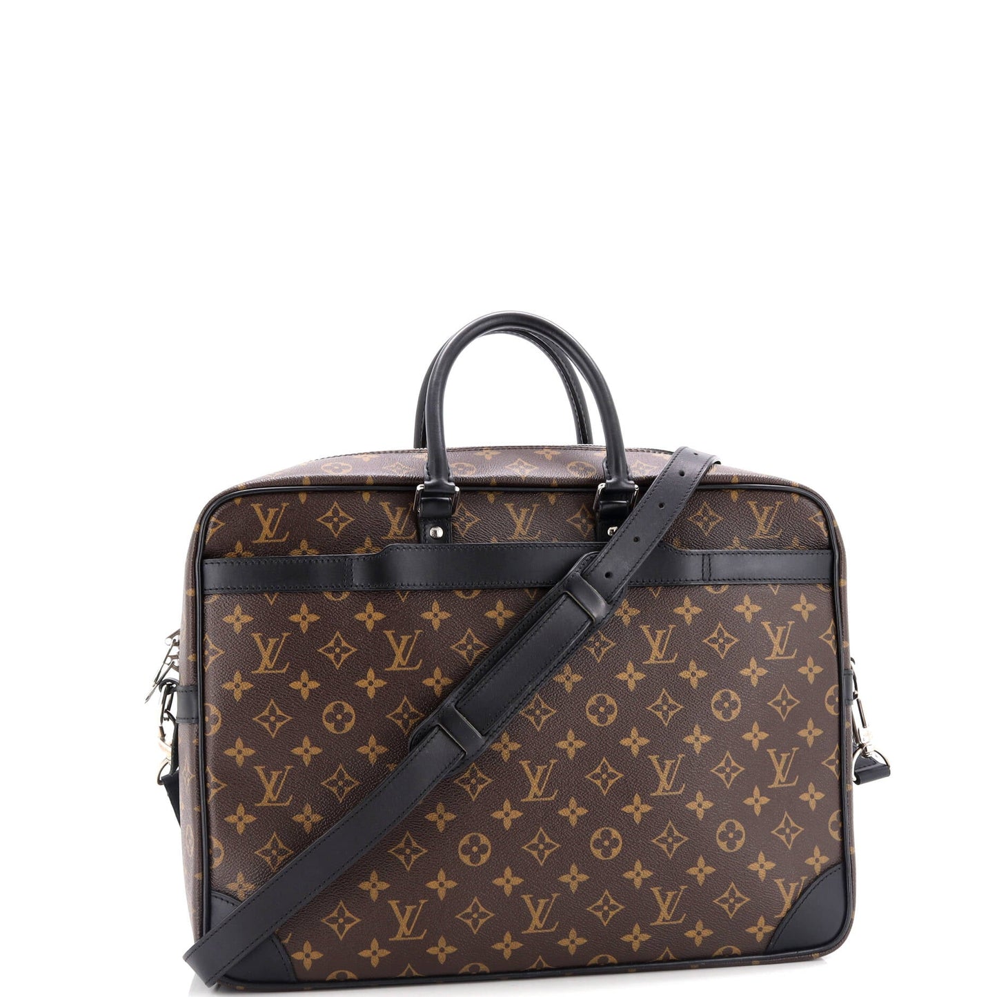 Louis Vuitton Porte-Documents Voyage Briefcase Macassar Monogram Canvas GM