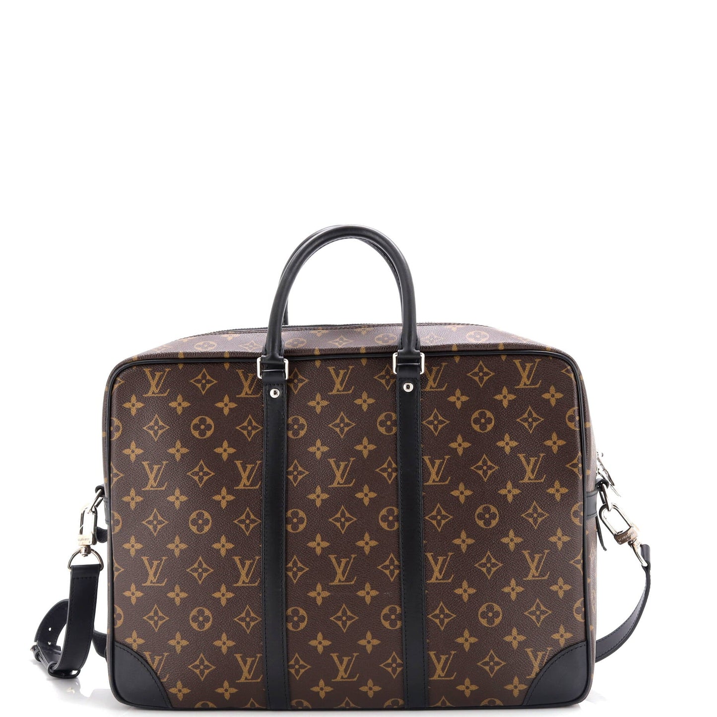Louis Vuitton Porte-Documents Voyage Briefcase Macassar Monogram Canvas GM