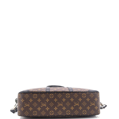 Louis Vuitton Porte-Documents Voyage Briefcase Macassar Monogram Canvas GM