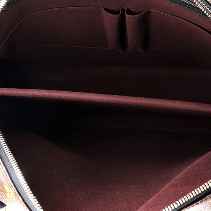 Louis Vuitton Porte-Documents Voyage Briefcase Macassar Monogram Canvas GM