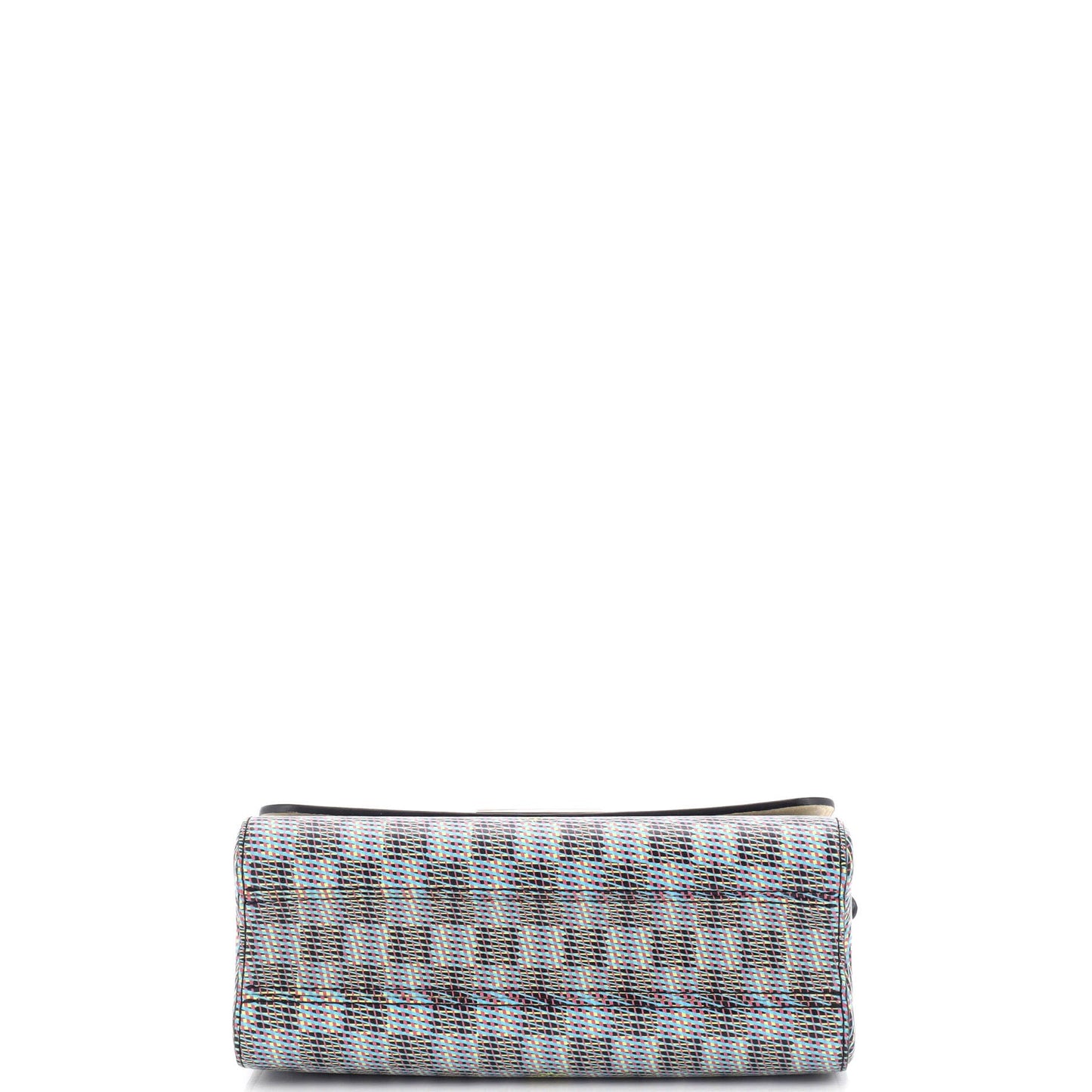 Louis Vuitton Twist Handbag Damier Monogram LV Pop Leather MM
