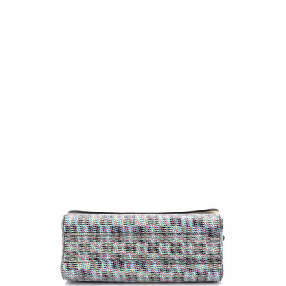 Louis Vuitton Twist Handbag Damier Monogram LV Pop Leather MM