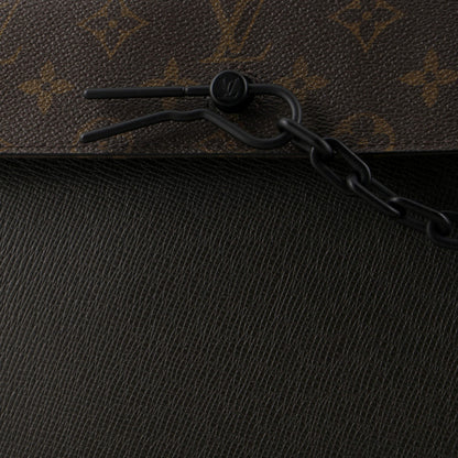 Louis Vuitton Pochette Voyage Steamer Leather and Monogram Canvas