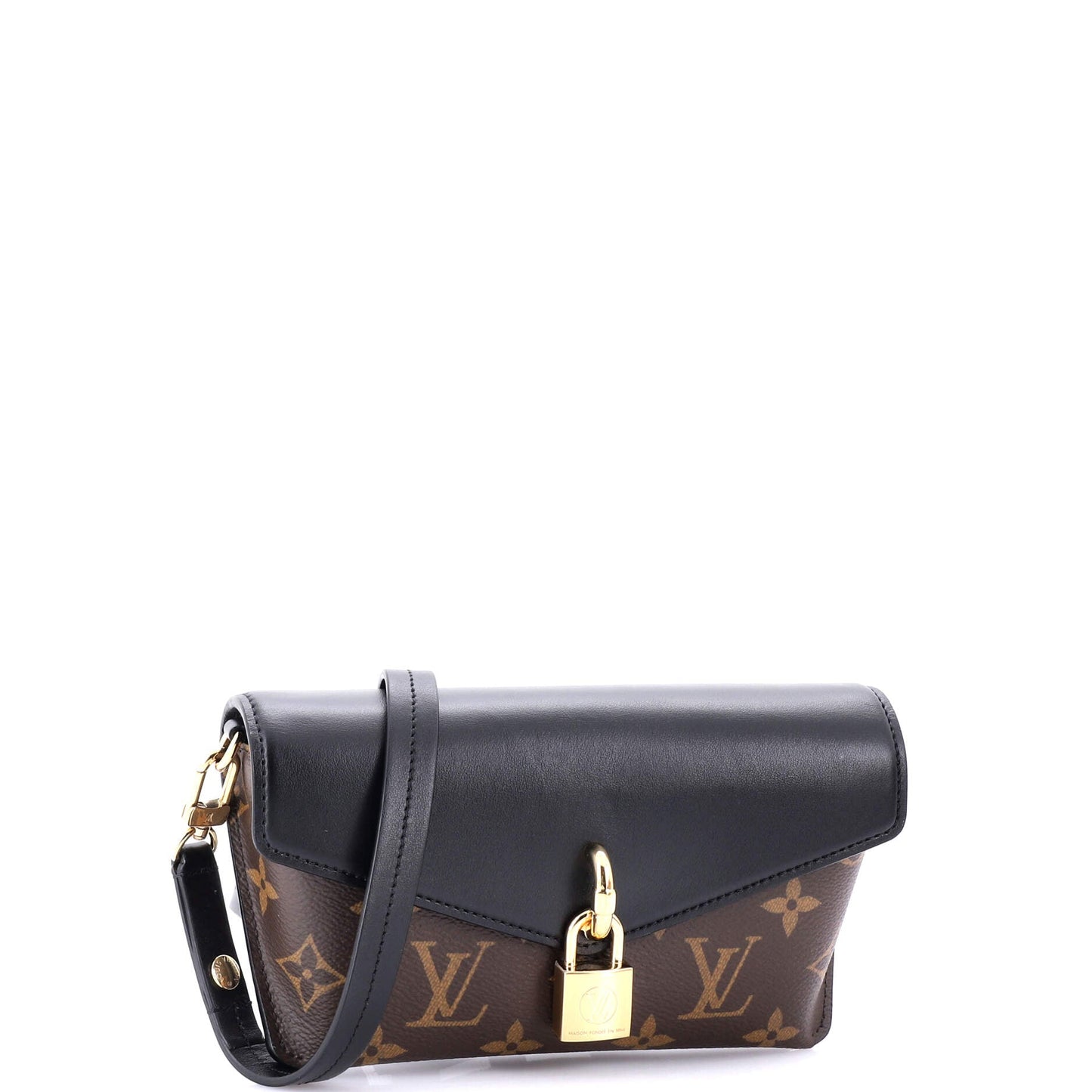 Louis Vuitton Padlock on Strap Handbag Monogram Canvas and Leather