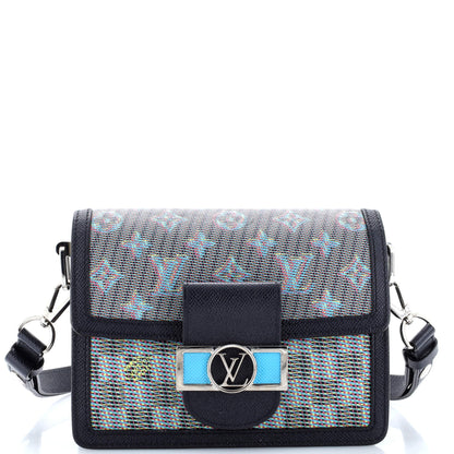 Louis Vuitton Dauphine Shoulder Bag Damier Monogram LV Pop Canvas Mini
