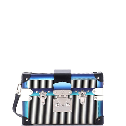 Louis Vuitton Petite Malle Handbag Limited Edition Printed Leather