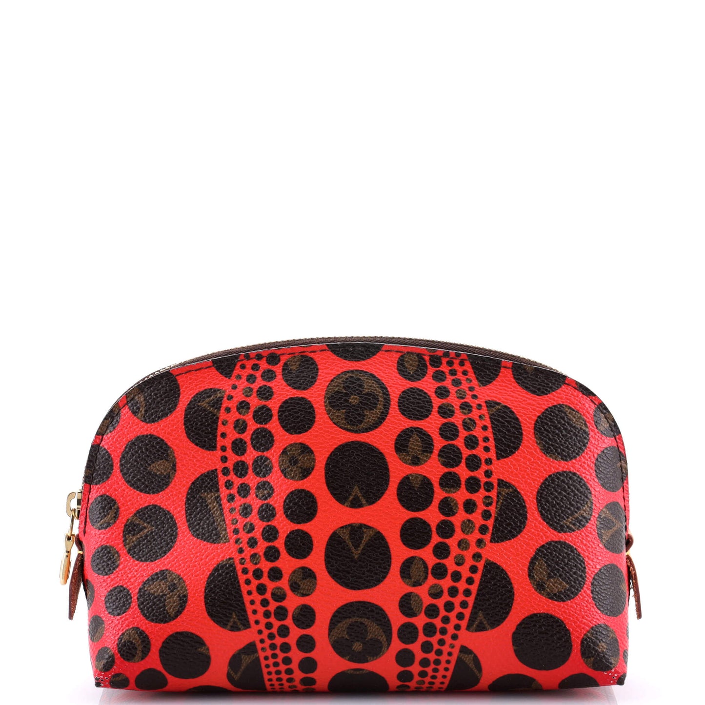Louis Vuitton Cosmetic Pouch Limited Edition Kusama Pumpkin Dots Monogram Canvas
