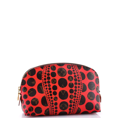 Louis Vuitton Cosmetic Pouch Limited Edition Kusama Pumpkin Dots Monogram Canvas