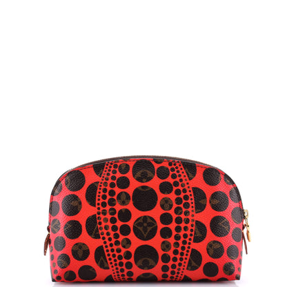 Louis Vuitton Cosmetic Pouch Limited Edition Kusama Pumpkin Dots Monogram Canvas