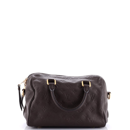 Louis Vuitton Speedy Bandouliere Bag Monogram Empreinte Leather 25