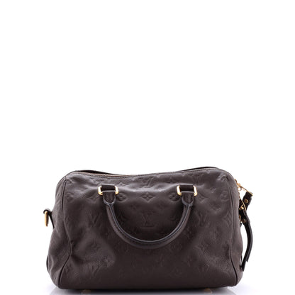Louis Vuitton Speedy Bandouliere Bag Monogram Empreinte Leather 25
