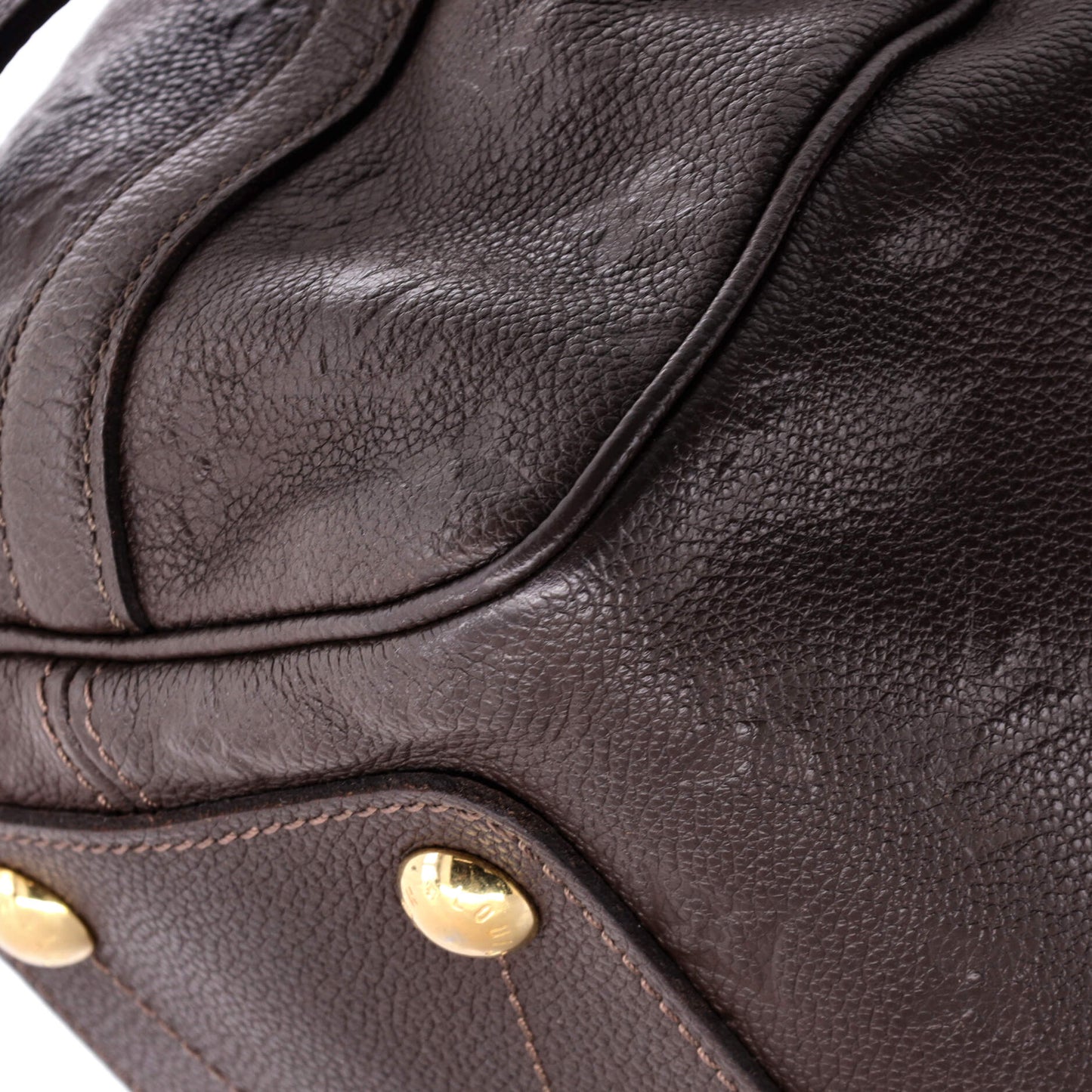 Louis Vuitton Speedy Bandouliere Bag Monogram Empreinte Leather 25