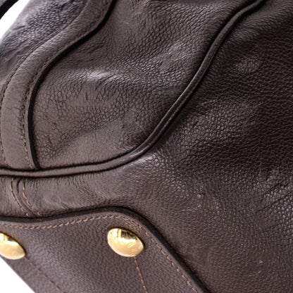 Louis Vuitton Speedy Bandouliere Bag Monogram Empreinte Leather 25