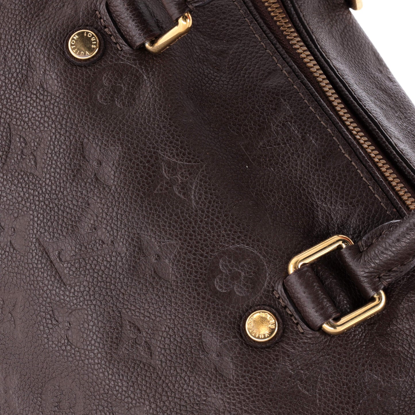 Louis Vuitton Speedy Bandouliere Bag Monogram Empreinte Leather 25