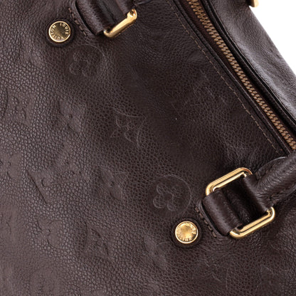 Louis Vuitton Speedy Bandouliere Bag Monogram Empreinte Leather 25