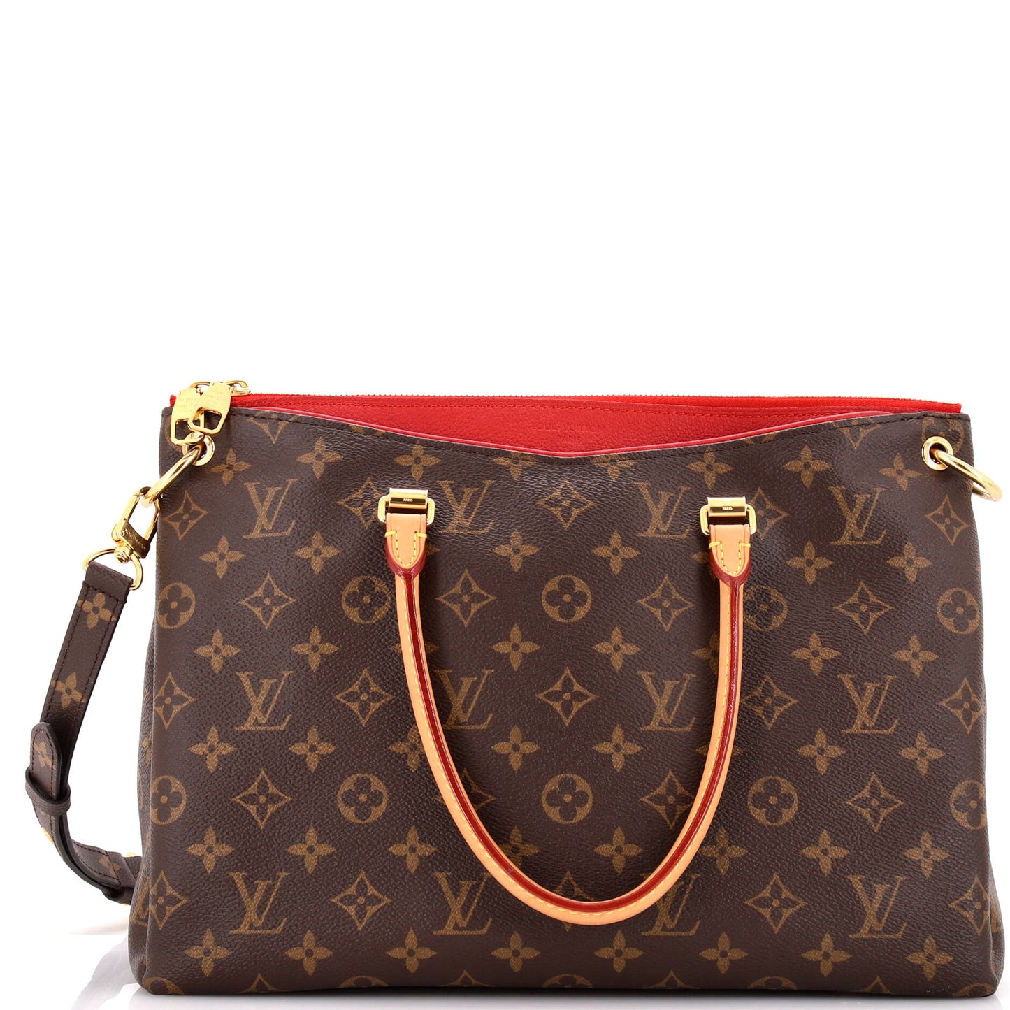 Louis Vuitton Pallas Tote Monogram Canvas with Leather