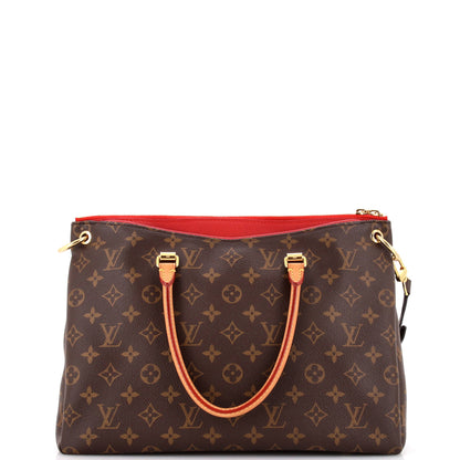 Louis Vuitton Pallas Tote Monogram Canvas with Leather