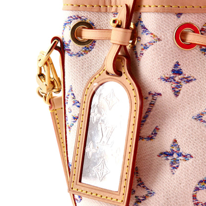 Louis Vuitton Chain Noe NM Handbag Multicolor Monogram Jacquard Nano
