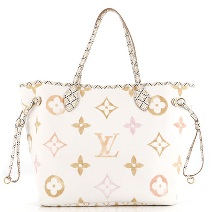 Louis Vuitton Neverfull NM Tote By The Pool Monogram Watercolor Giant MM