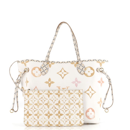 Louis Vuitton Neverfull NM Tote By The Pool Monogram Watercolor Giant MM