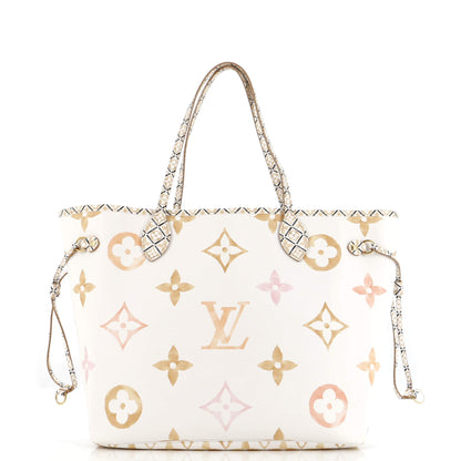 Louis Vuitton Neverfull NM Tote By The Pool Monogram Watercolor Giant MM