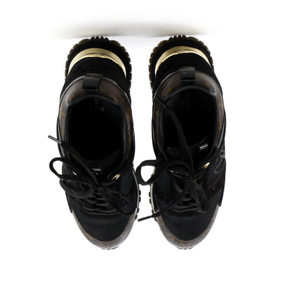 Louis Vuitton Women's Run Away Sneakers Mesh with Monogram Canvas and Suede