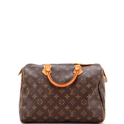 Louis Vuitton Speedy Handbag Monogram Canvas 30