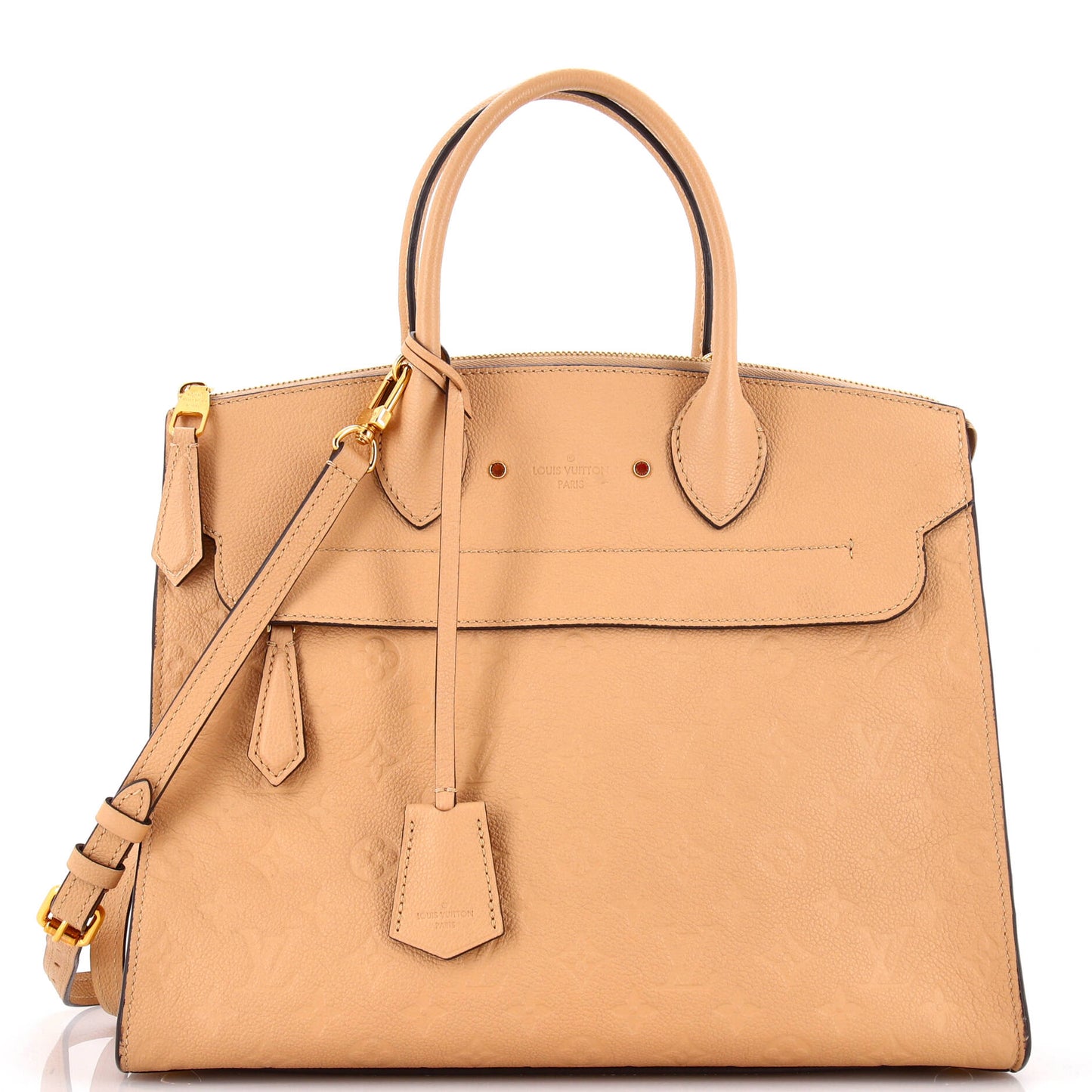 Louis Vuitton Pont Neuf Handbag Monogram Empreinte Leather GM