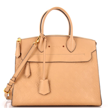 Louis Vuitton Pont Neuf Handbag Monogram Empreinte Leather GM