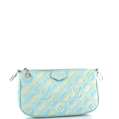 Louis Vuitton Multi Pochette Accessoires Pouch Stardust Monogram Empreinte Leather Small