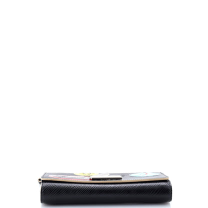 Louis Vuitton Twist Chain Wallet Limited Edition World Tour Epi Leather