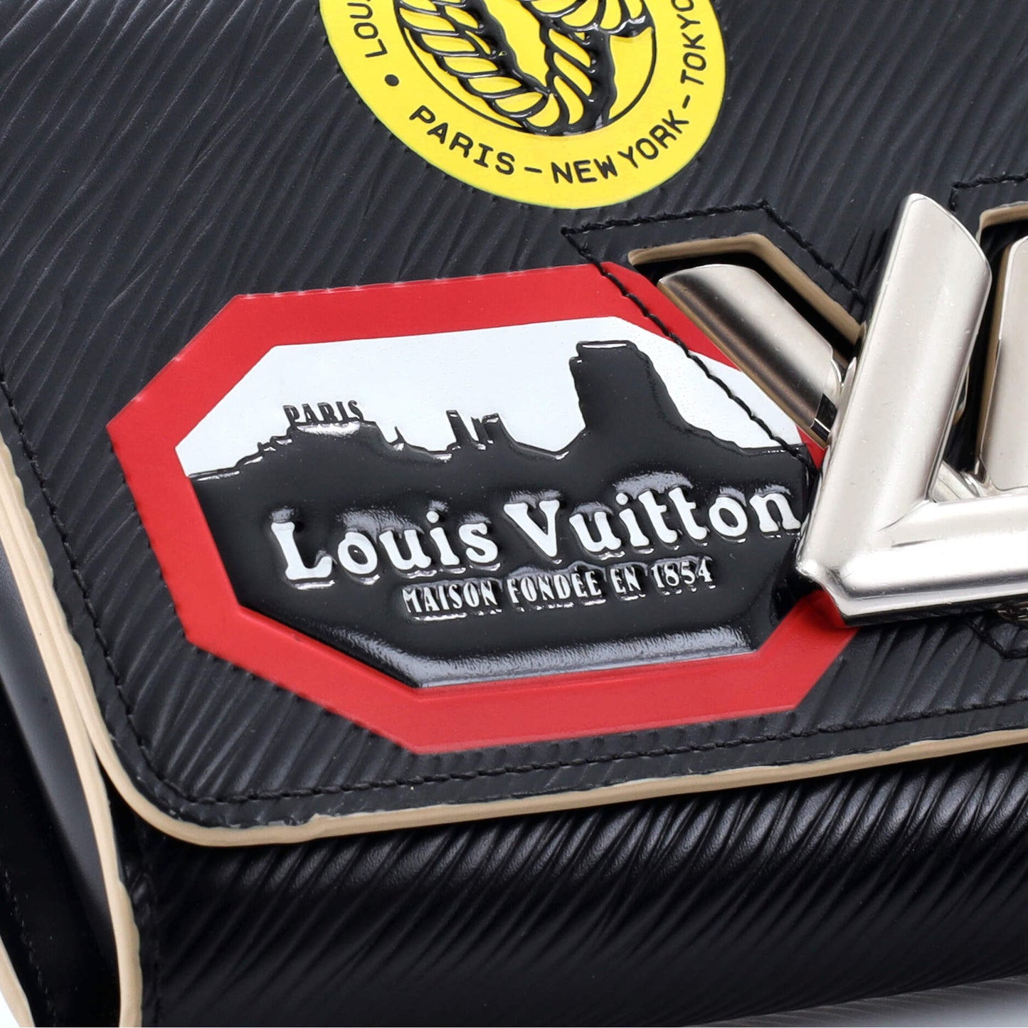 Louis Vuitton Twist Chain Wallet Limited Edition World Tour Epi Leather