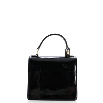 Louis Vuitton Spring Street NM Handbag Monogram Vernis with Monogram Canvas and Epi Leather