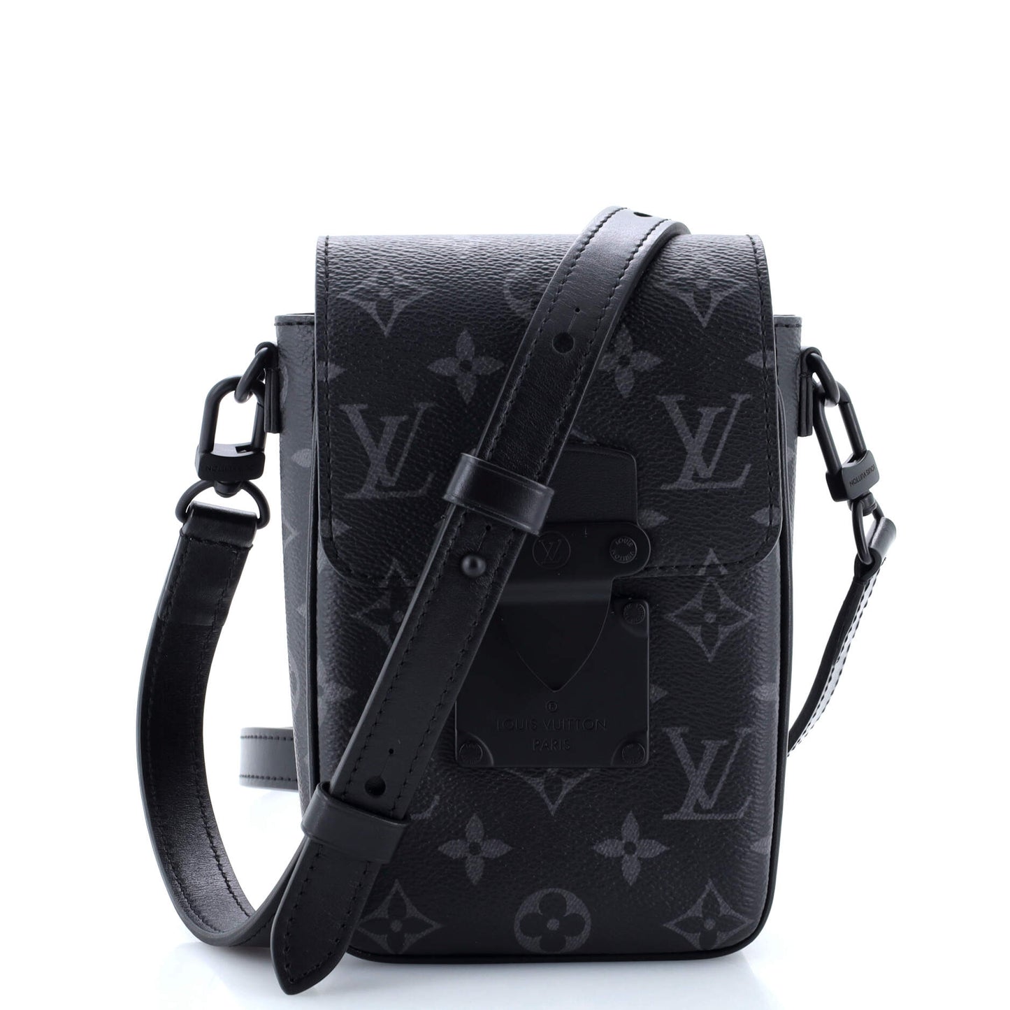 Louis Vuitton S Lock Vertical Wearable Wallet Monogram Eclipse Canvas