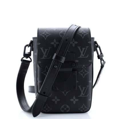 Louis Vuitton S Lock Vertical Wearable Wallet Monogram Eclipse Canvas