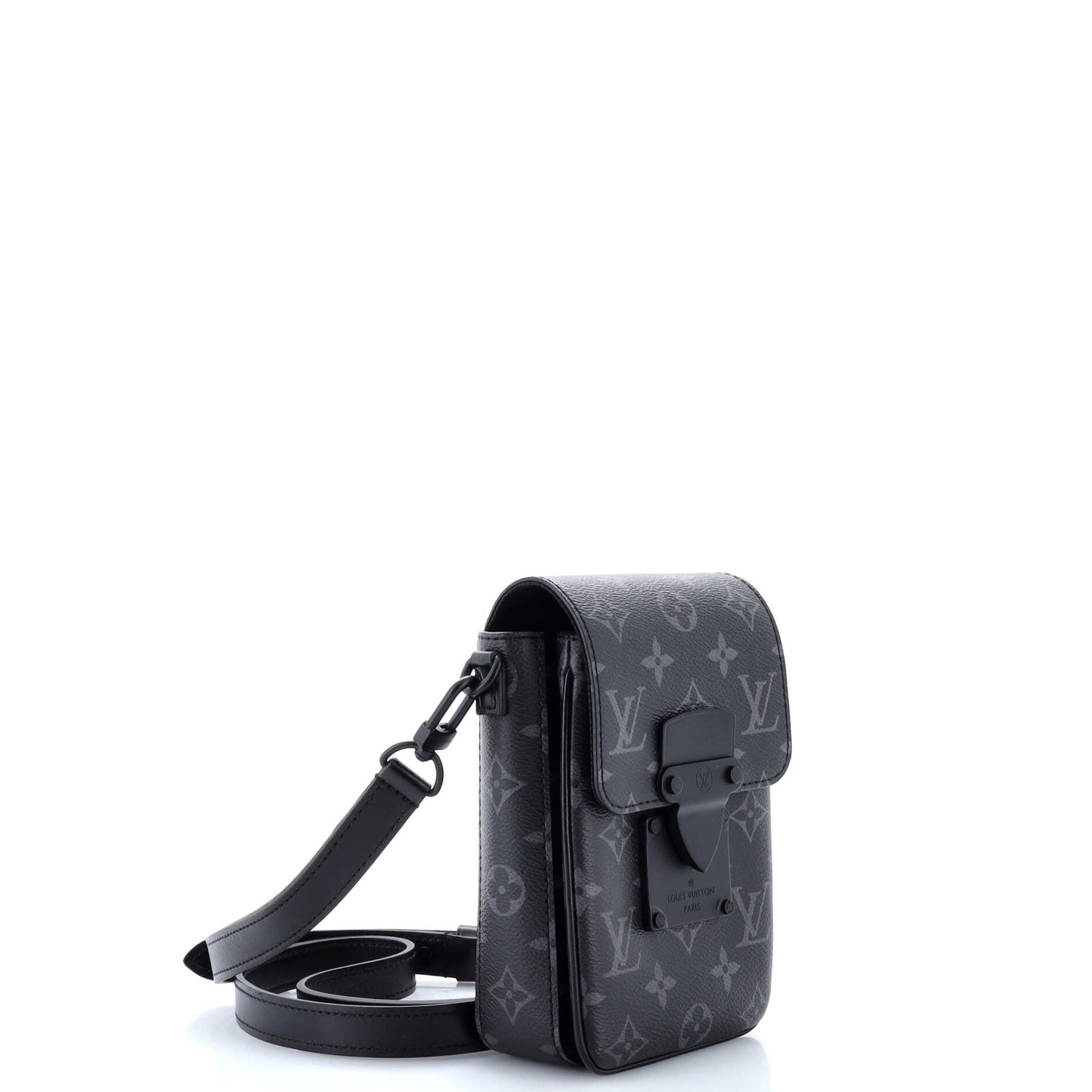 Louis Vuitton S Lock Vertical Wearable Wallet Monogram Eclipse Canvas