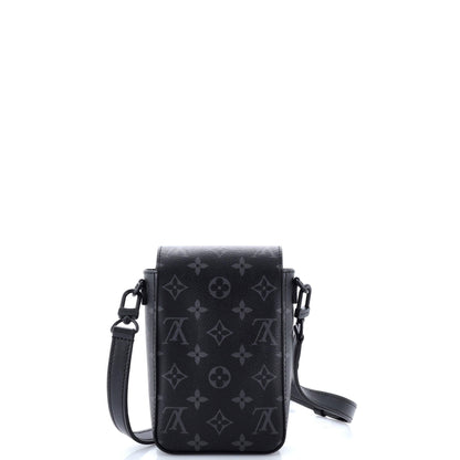 Louis Vuitton S Lock Vertical Wearable Wallet Monogram Eclipse Canvas