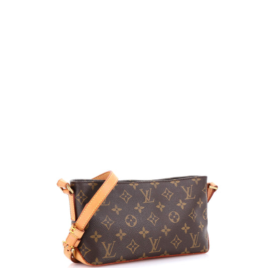 Louis Vuitton Trotteur Handbag Monogram Canvas