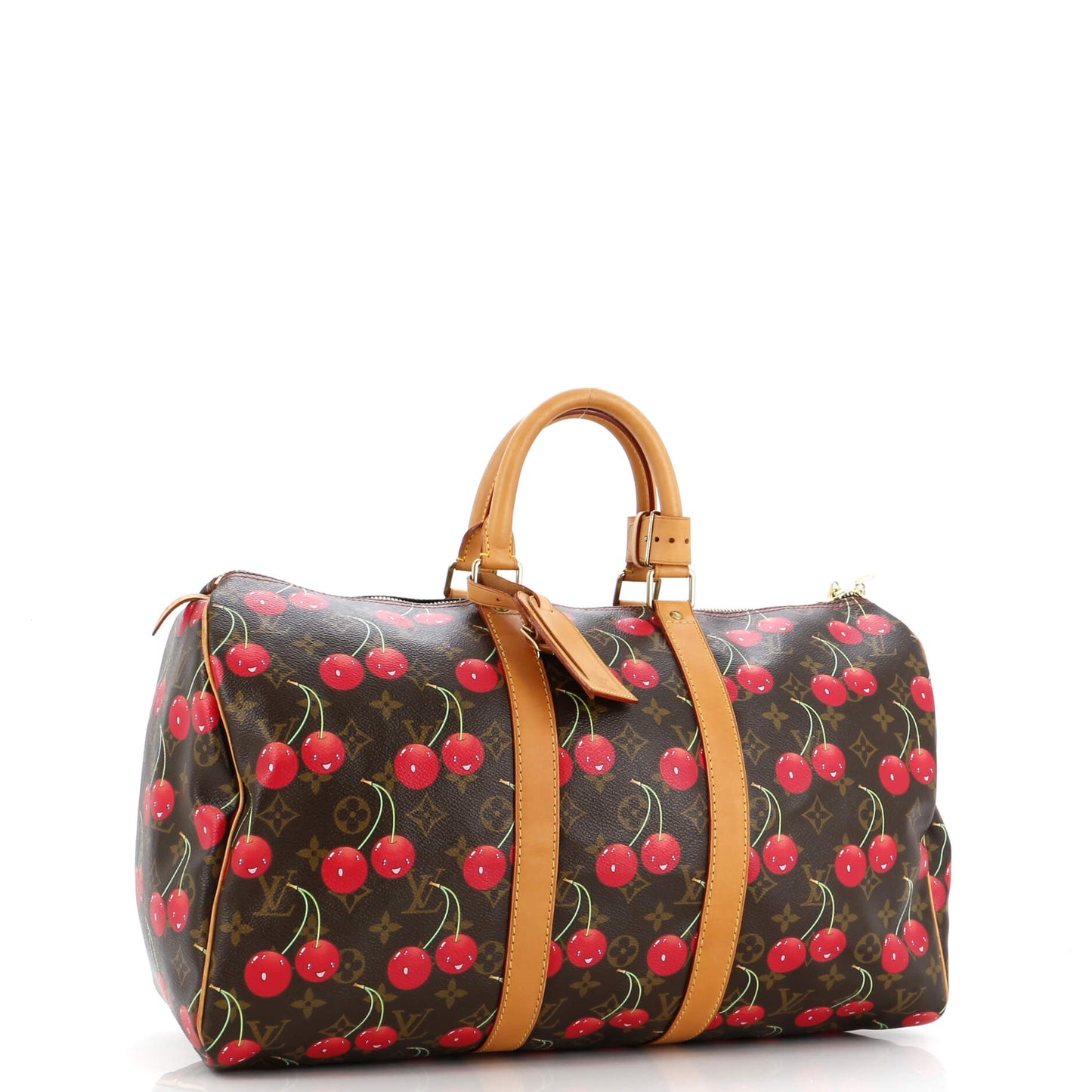 Louis Vuitton Keepall Bag Limited Edition Monogram Cerises 45