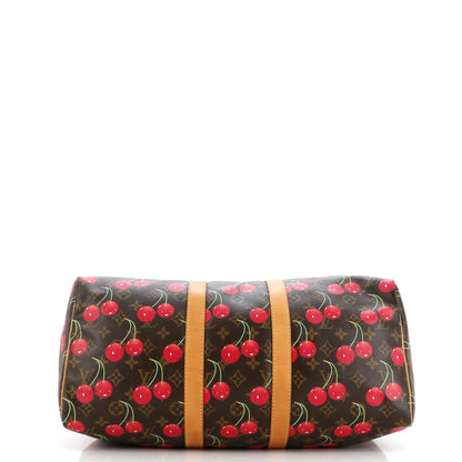 Louis Vuitton Keepall Bag Limited Edition Monogram Cerises 45