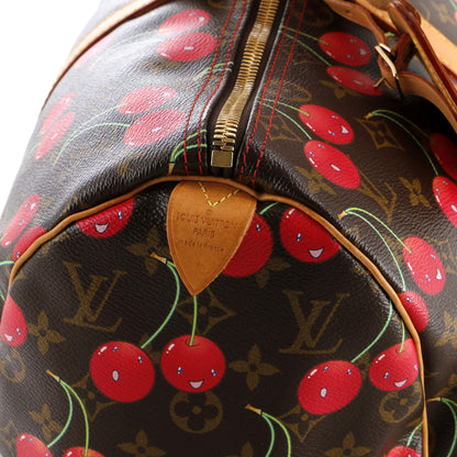 Louis Vuitton Keepall Bag Limited Edition Monogram Cerises 45