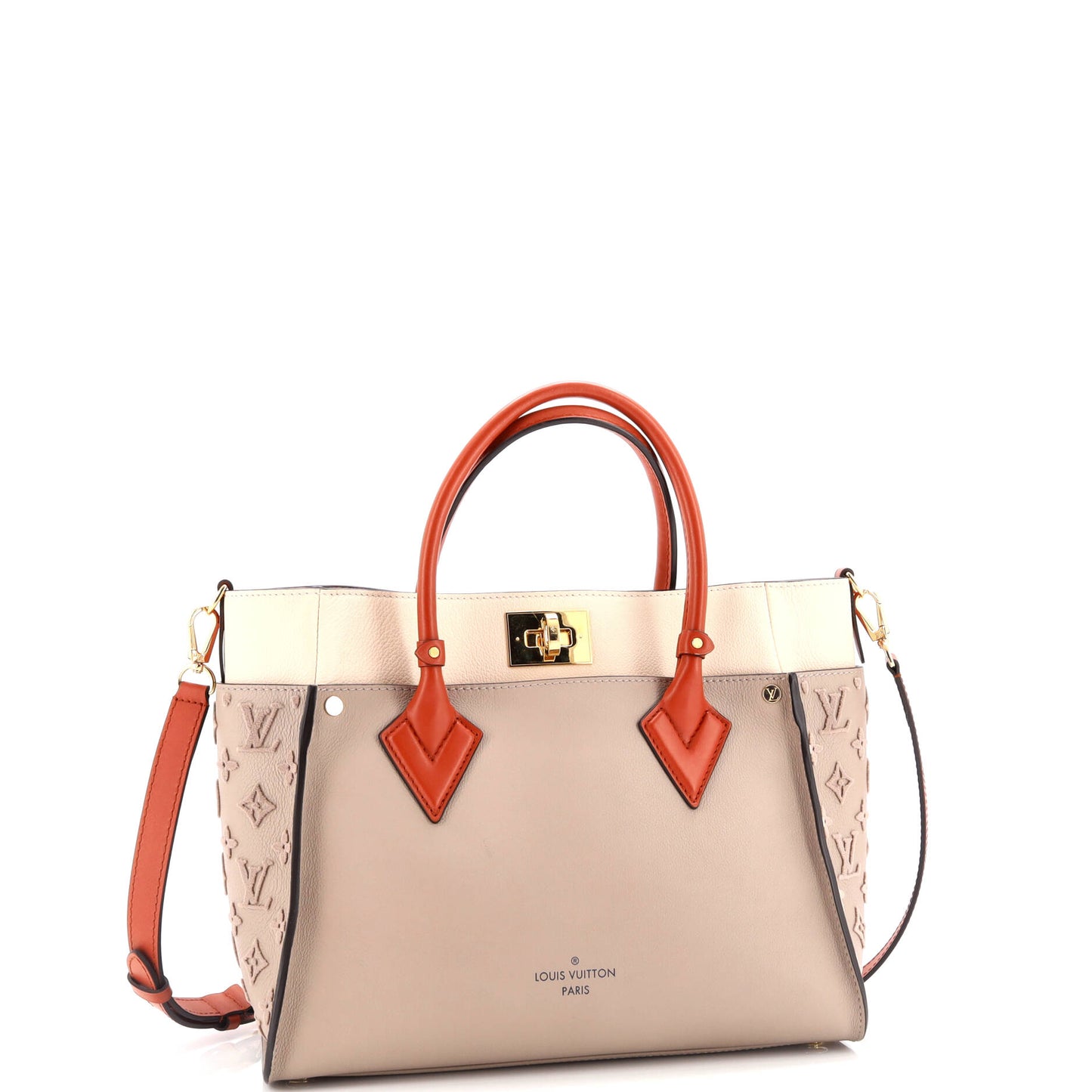 Louis Vuitton On My Side Tote Monogram Tuffetage Leather MM