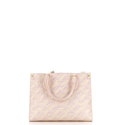 Louis Vuitton OnTheGo Tote Stardust Monogram Empreinte Leather PM