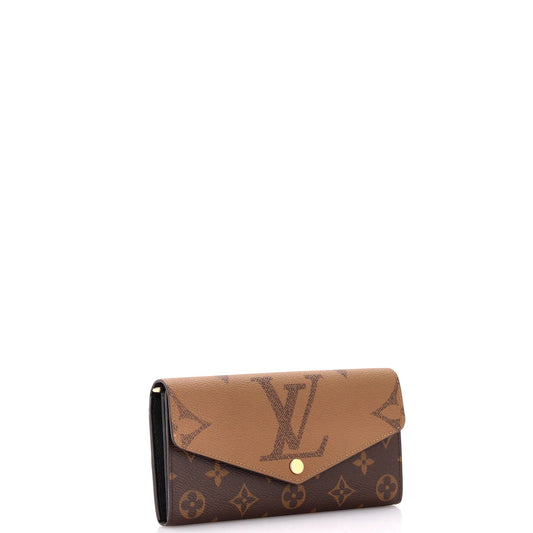 Louis Vuitton Sarah Wallet NM Reverse Monogram Giant and Monogram Canvas