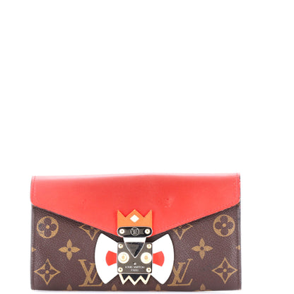 Louis Vuitton Tribal Mask Sarah Wallet Monogram Canvas and Leather