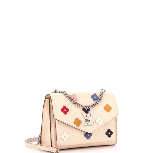 Louis Vuitton Mylockme Handbag Flower Embellished Leather BB