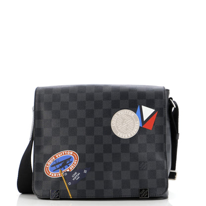 Louis Vuitton District Messenger Bag Limited Edition Damier Graphite LV League PM