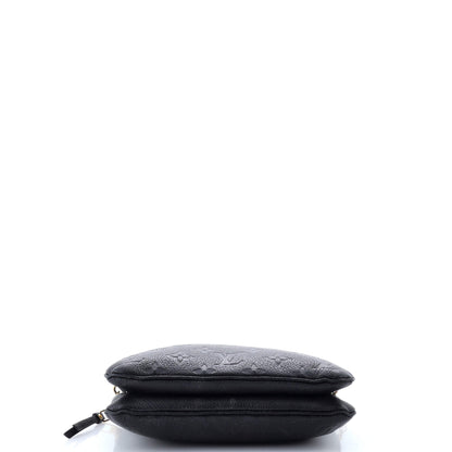 Louis Vuitton Double Zip Pochette Monogram Empreinte Leather